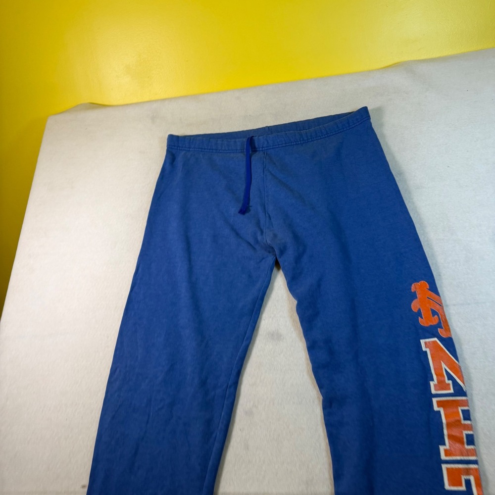 Vintage Logo 7 New York Mets Sweatpants Blue Mens Large 90s Made in USA MLB